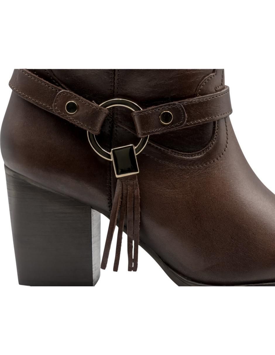 Bota arriba del tobillo Lyard de piel para mujer