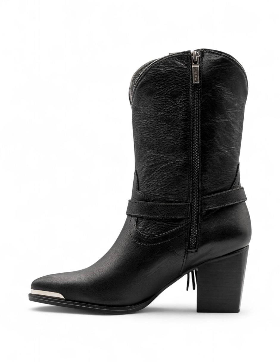 Bota arriba del tobillo Lyard de piel para mujer