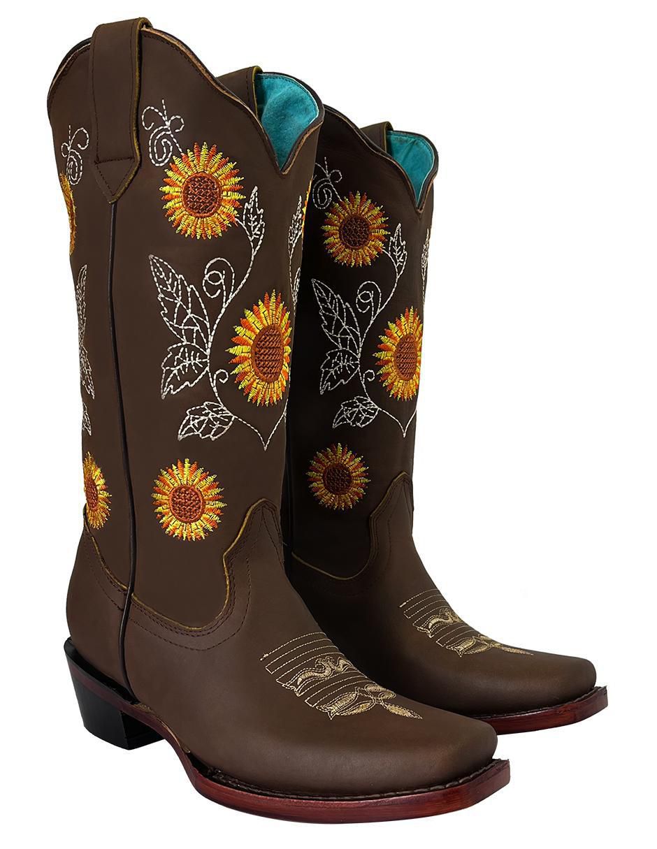 Bota cowboy media pierna BDP Botas de Pedro de piel para mujer