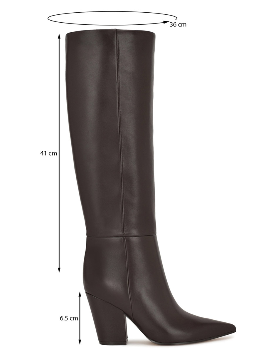 Bota abajo de la rodilla Nine West de piel para mujer