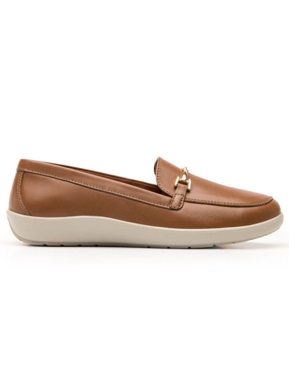 Mocasín de piel para mujer
