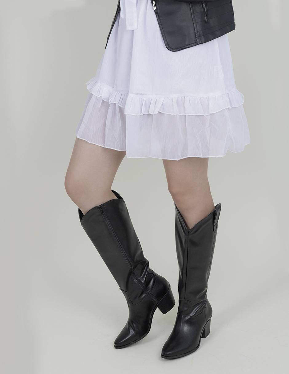 Bota cowboy abajo de la rodilla Rbcollection Rbvegano para mujer