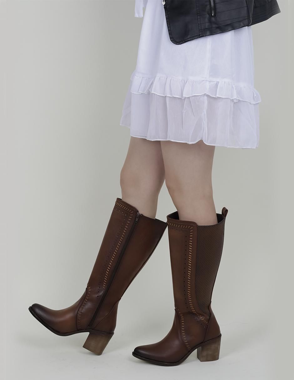 Bota cowboy abajo de la rodilla Rbcollection Rbvegano para mujer