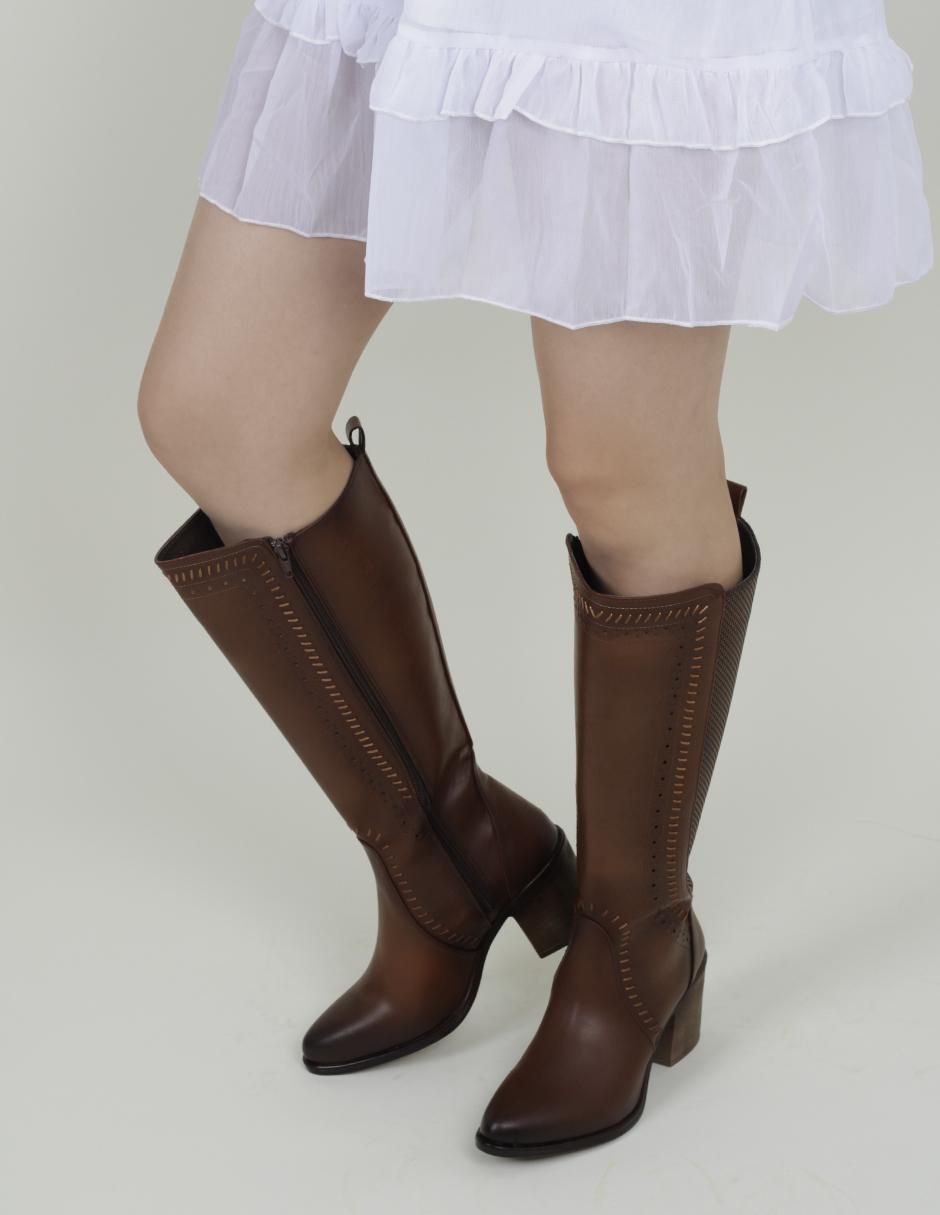 Bota cowboy abajo de la rodilla Rbcollection Rbvegano para mujer