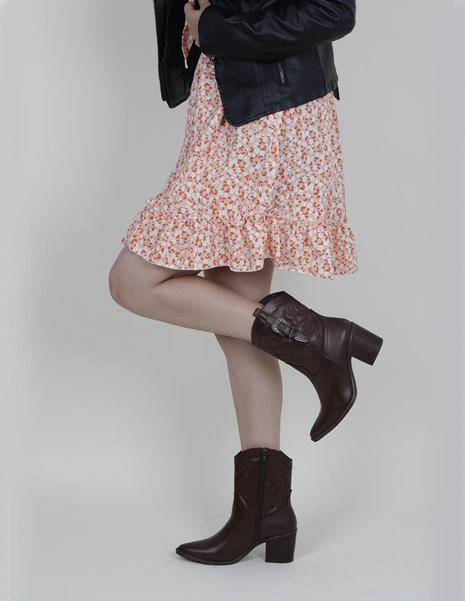 Bota cowboy arriba del tobillo Rbcollection Rbvegano para mujer