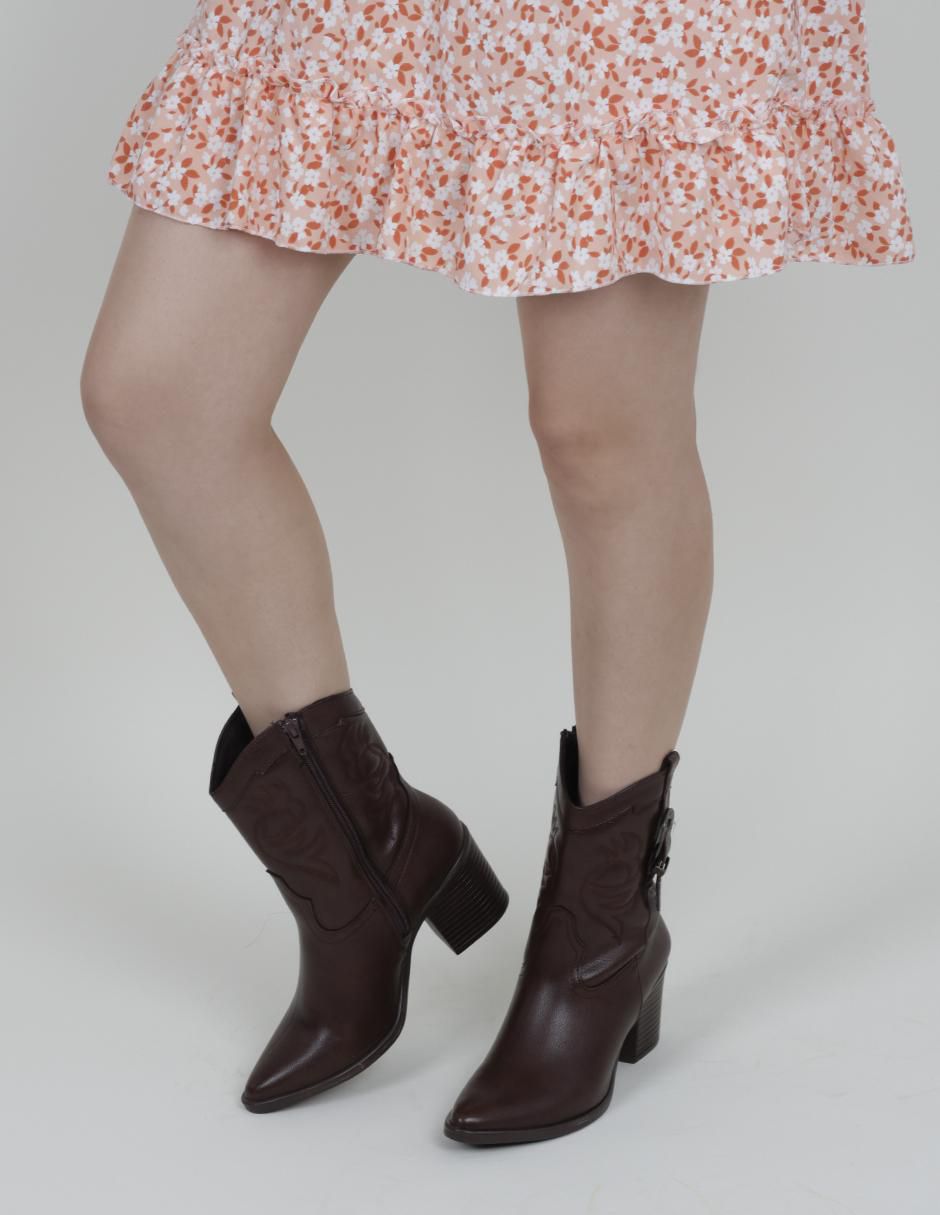 Bota cowboy arriba del tobillo Rbcollection Rbvegano para mujer