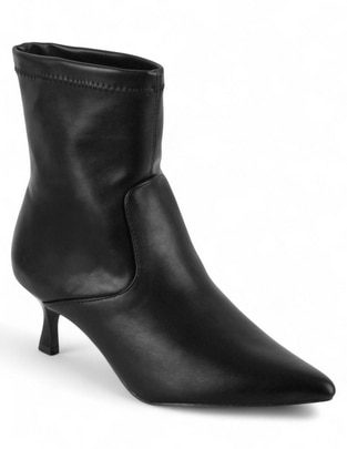 Bota arriba del tobillo de piel para mujer Bota arriba del tobillo de piel para mujer