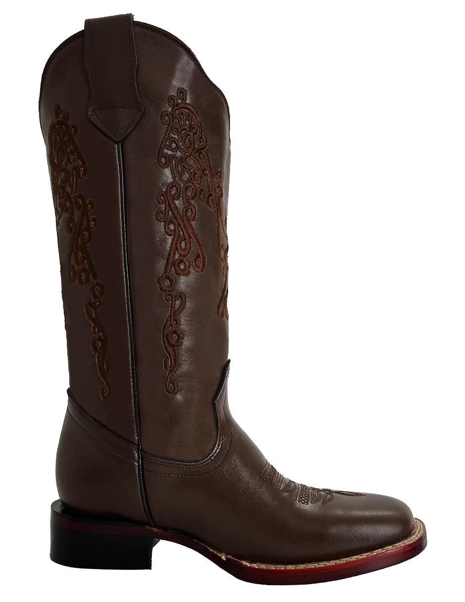 Bota cowboy media pierna Bdp Botas de Pedro Vaquero de piel para mujer