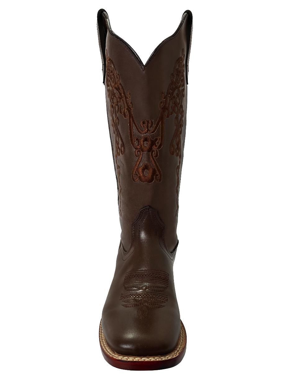 Bota cowboy media pierna Bdp Botas de Pedro Vaquero de piel para mujer