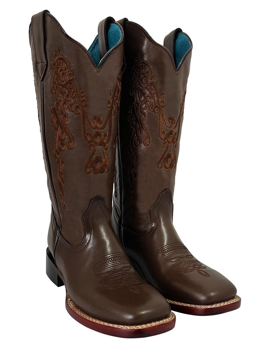 Bota cowboy media pierna Bdp Botas de Pedro Vaquero de piel para mujer
