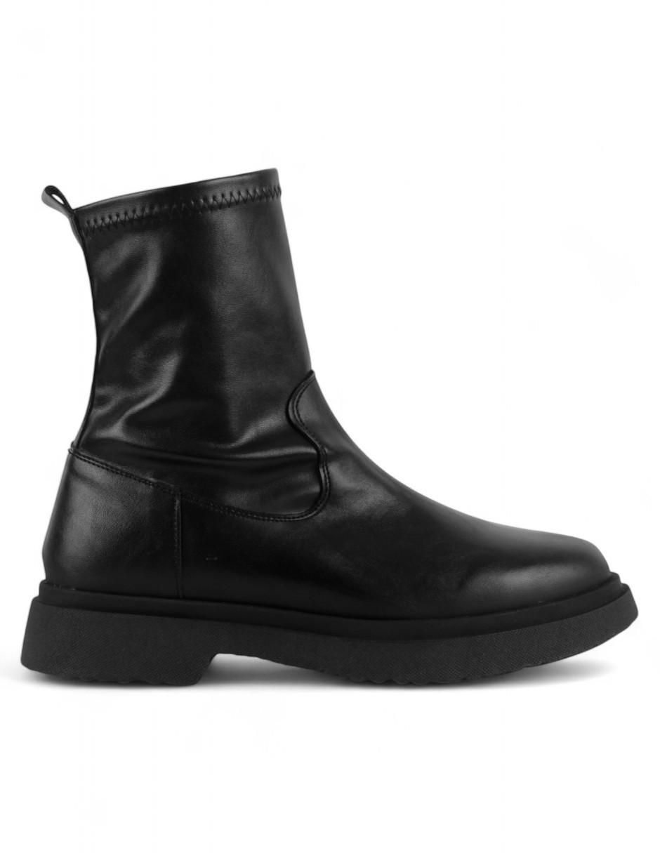 Bota arriba del tobillo de piel para mujer