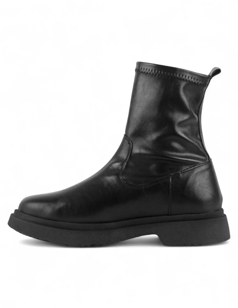 Bota arriba del tobillo de piel para mujer
