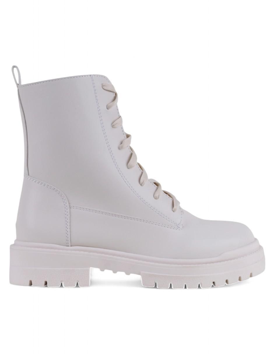 Bota arriba del tobillo de piel para mujer