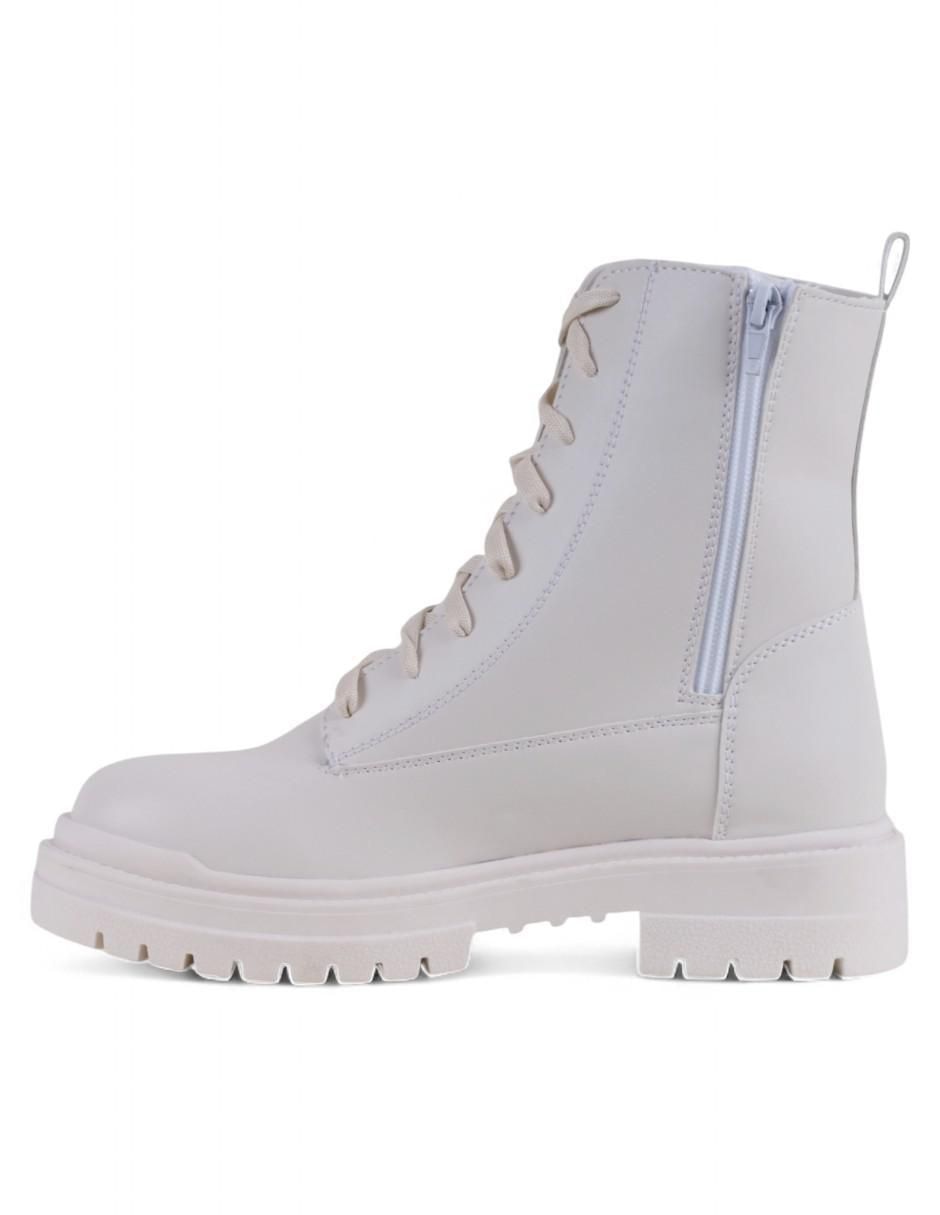 Bota arriba del tobillo de piel para mujer