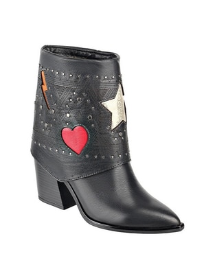 Bota cowboy arriba del tobillo Moda Jossefina de piel para mujer Bota cowboy arriba del tobillo Moda Jossefina de piel para mujer