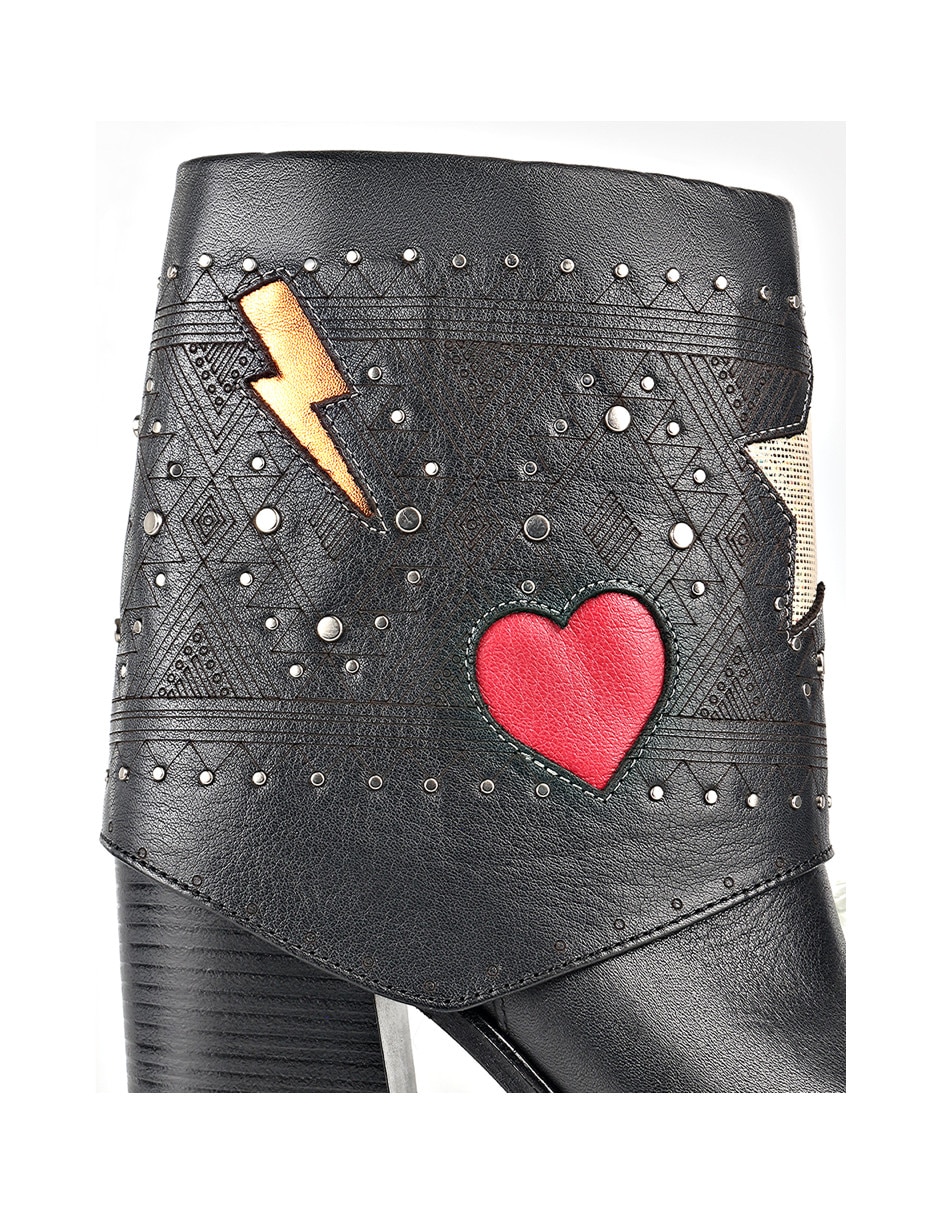 Bota cowboy arriba del tobillo Jossefina Carranza Moda Jossefina de piel para mujer
