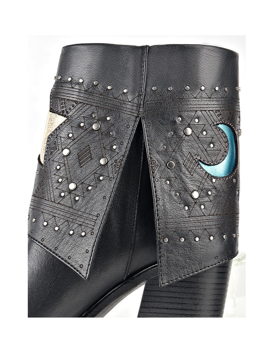 Bota cowboy arriba del tobillo Jossefina Carranza Moda Jossefina de piel para mujer