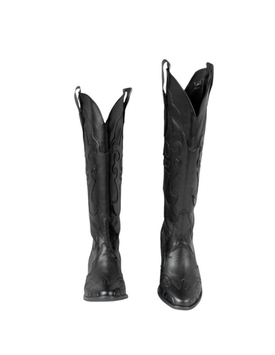 Bota cowboy a la rodilla Kuali Shoes Vaquera para mujer