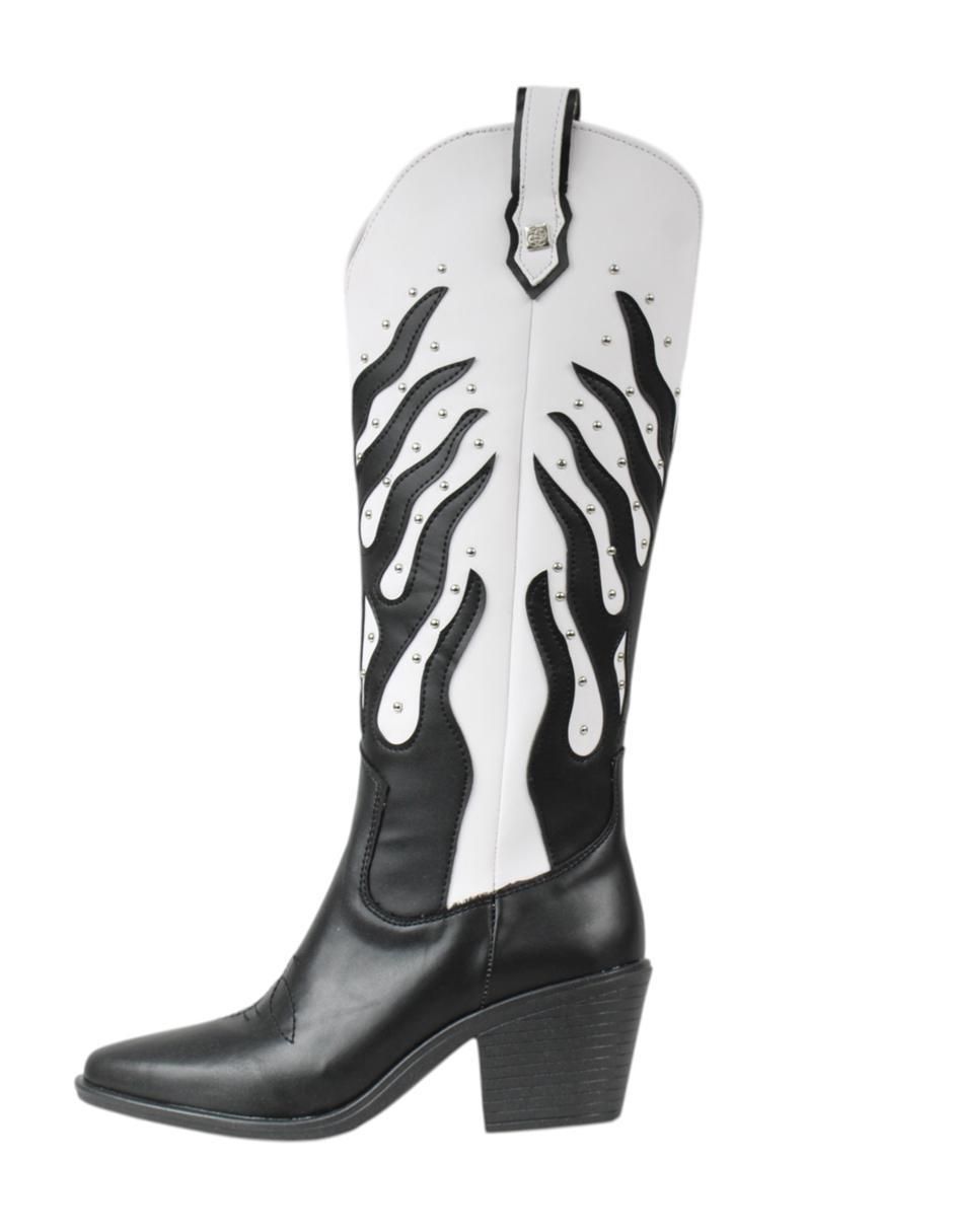 Bota cowboy abajo de la rodilla Kuali Shoes Vaqueras para mujer