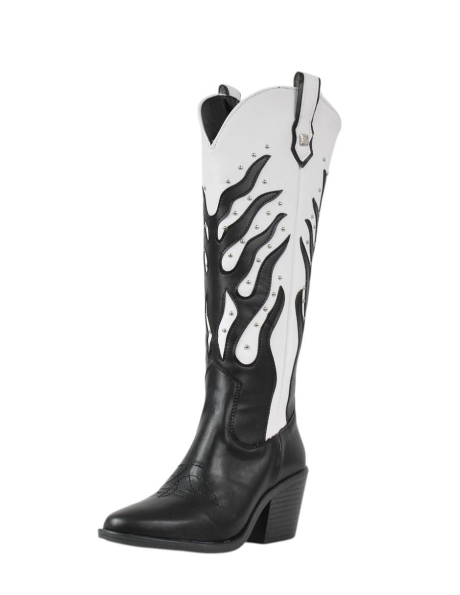 Bota cowboy abajo de la rodilla Kuali Shoes Vaqueras para mujer