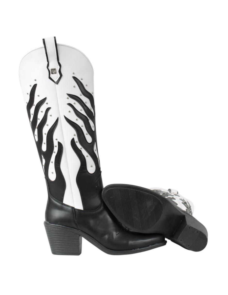 Bota cowboy abajo de la rodilla Kuali Shoes Vaqueras para mujer