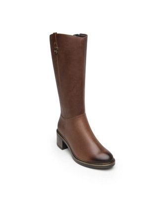 Bota abajo de la rodilla Flexi Casual de piel para mujer