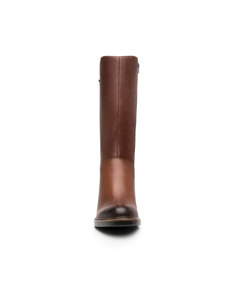 Bota abajo de la rodilla Flexi Casual de piel para mujer