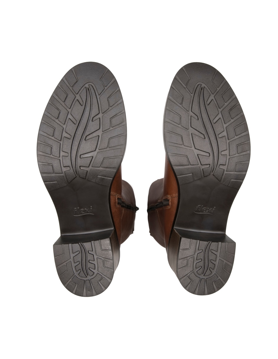 Bota abajo de la rodilla Flexi Casual de piel para mujer