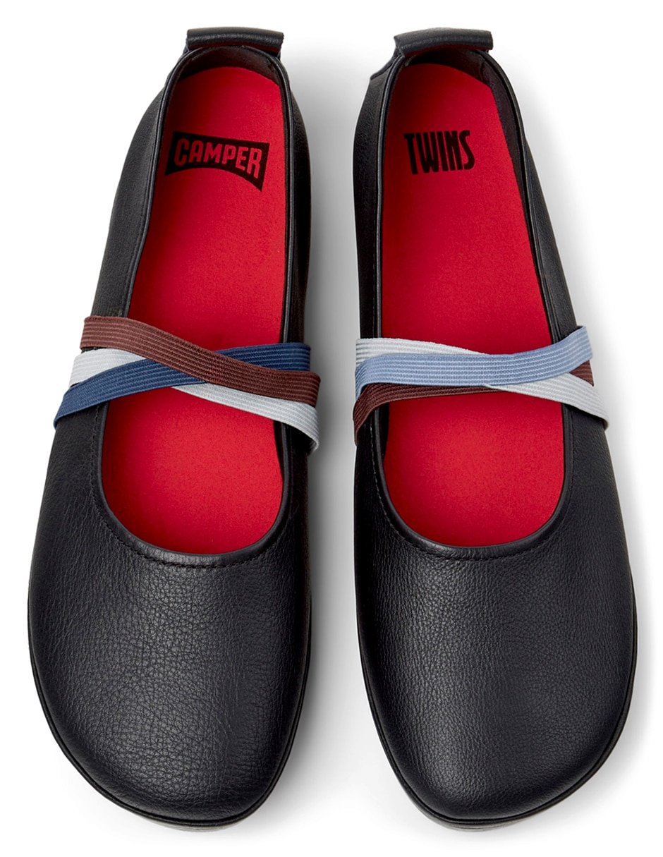 Balerinas Tws de piel para mujer