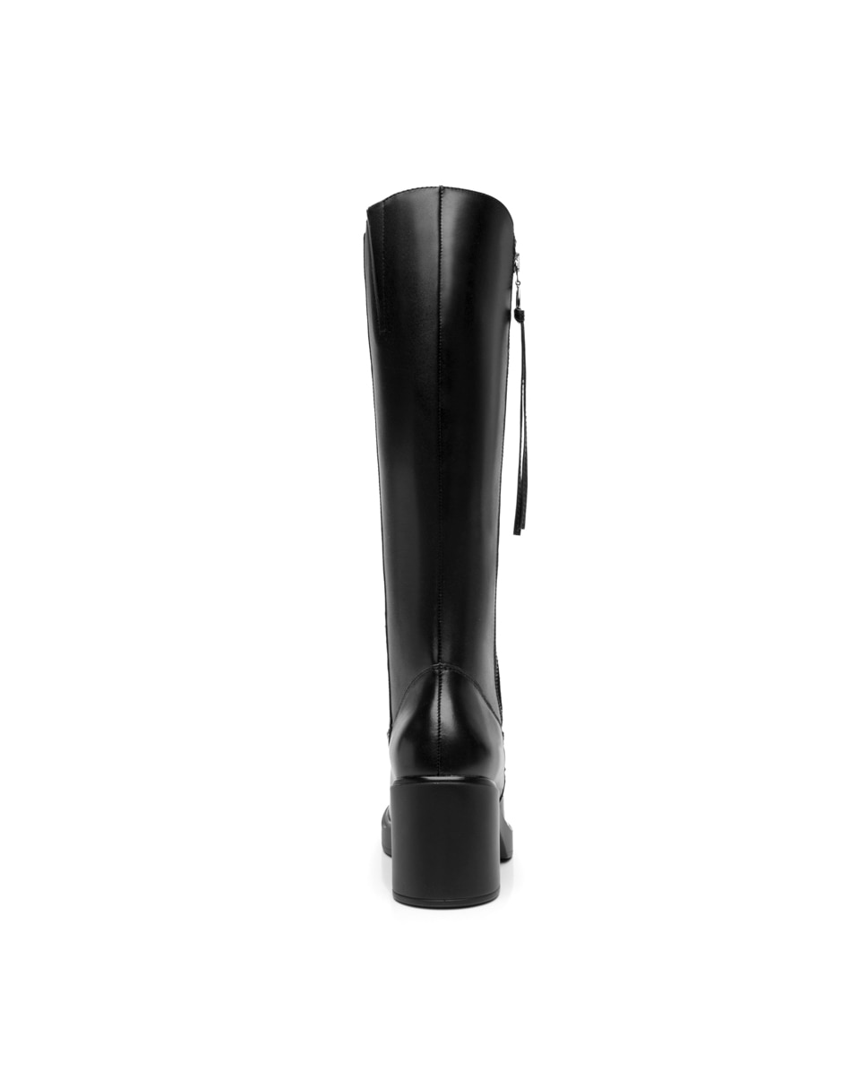 Bota abajo de la rodilla Flexi de piel para mujer