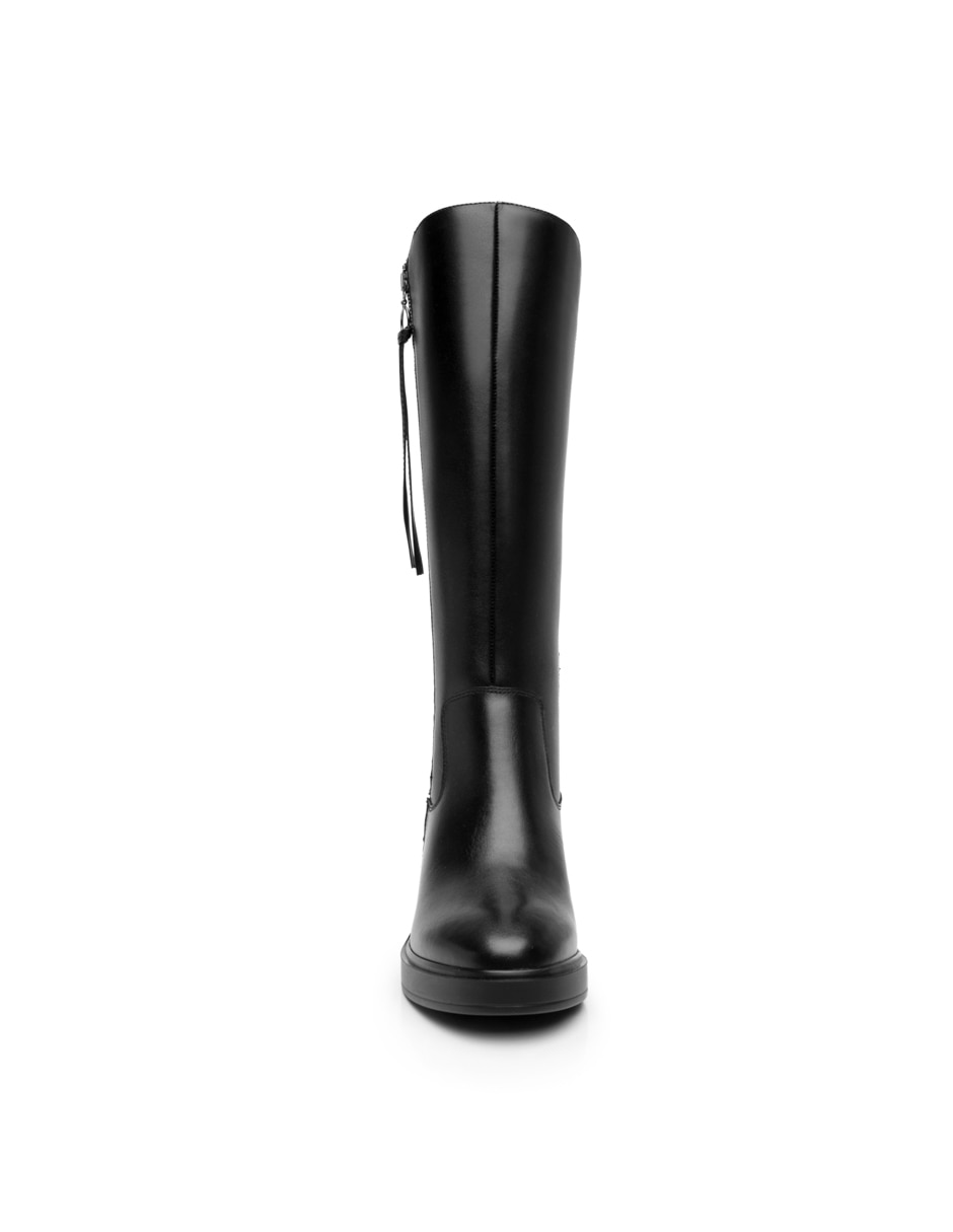 Bota abajo de la rodilla Flexi de piel para mujer