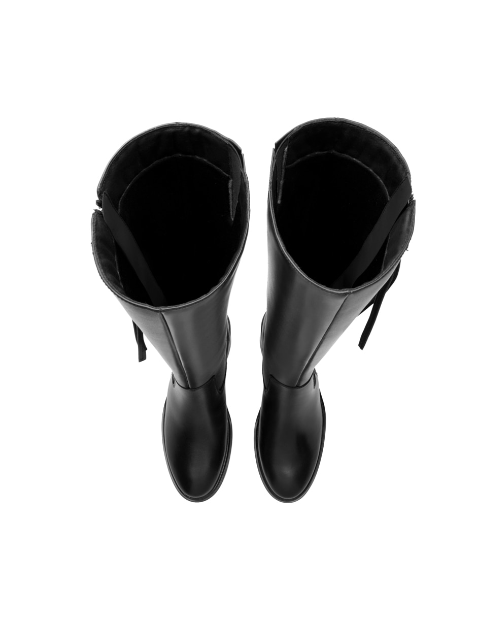 Bota abajo de la rodilla Flexi de piel para mujer