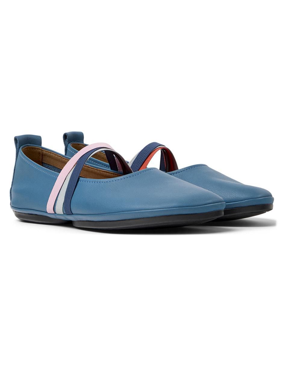 Balerinas Tws de piel para mujer