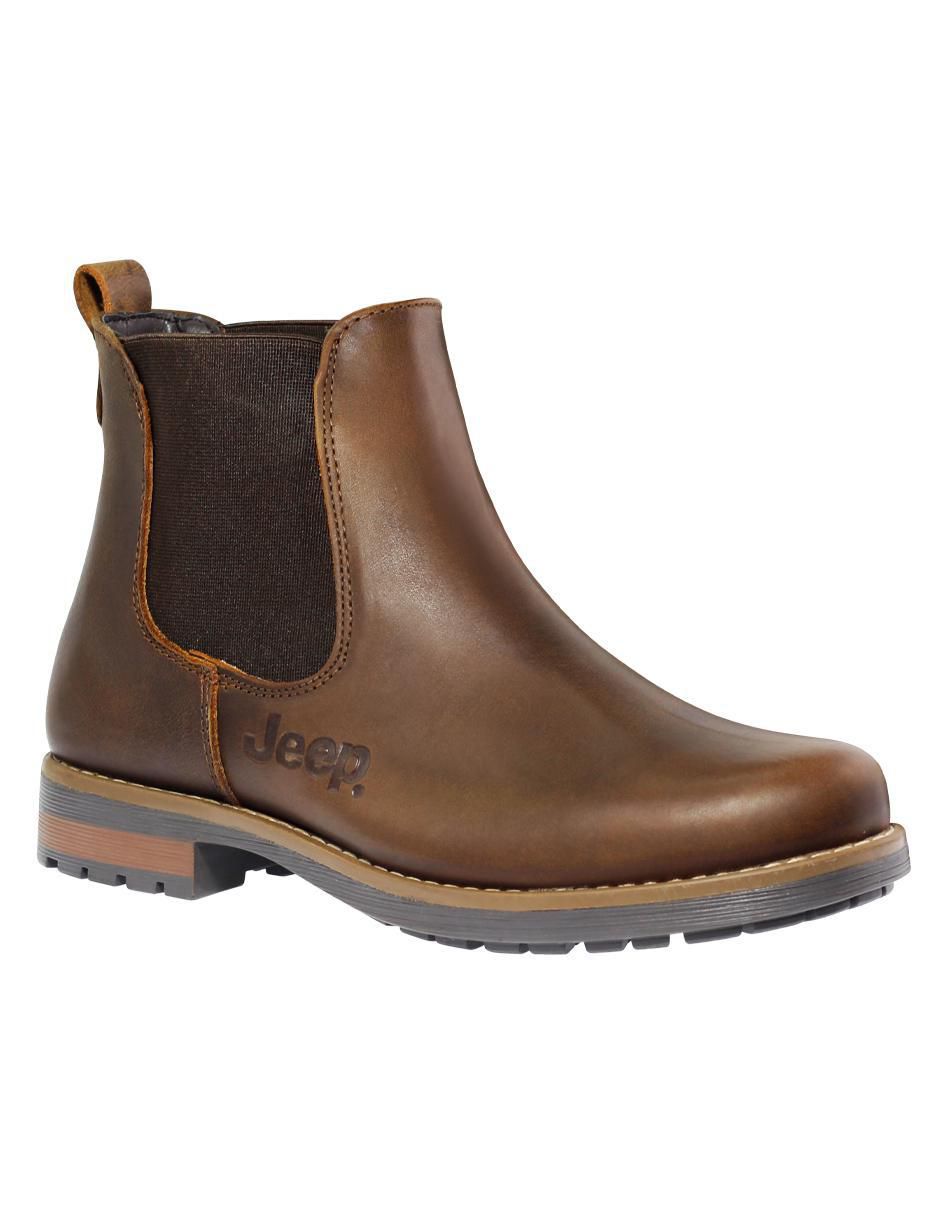 Bota al tobillo de piel para mujer