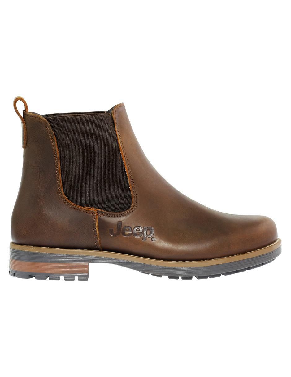 Bota al tobillo Jeep de piel para mujer