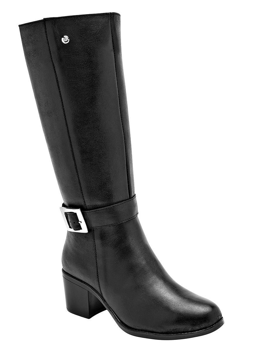 Bota abajo de la rodilla de piel para mujer Bota abajo de la rodilla de piel para mujer