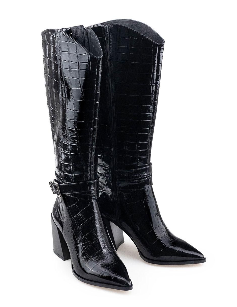 Bota rodilla Davenia de piel para mujer