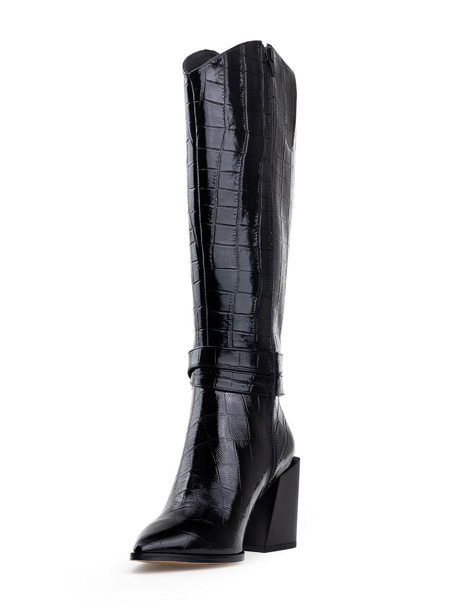 Bota rodilla Davenia de piel para mujer