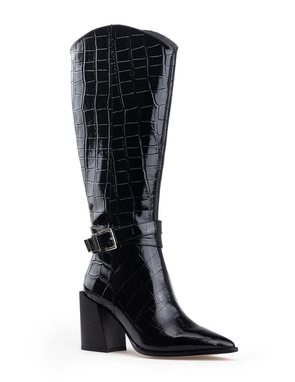 Bota rodilla Davenia de piel para mujer