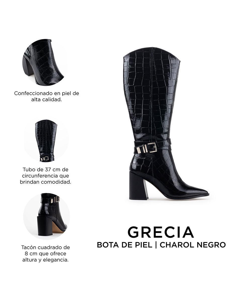 Bota rodilla Davenia de piel para mujer