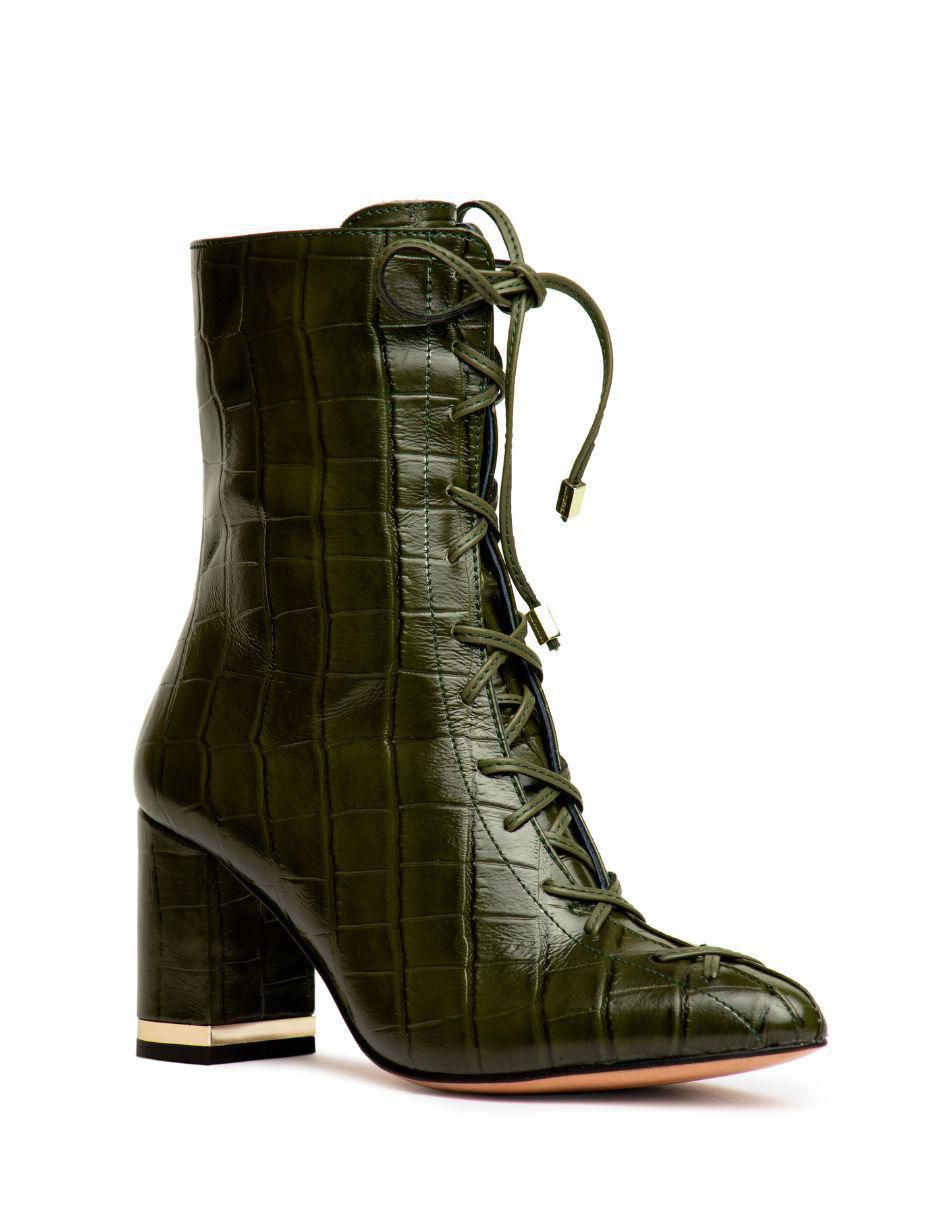 Bota al tobillo de piel para mujer Bota al tobillo de piel para mujer