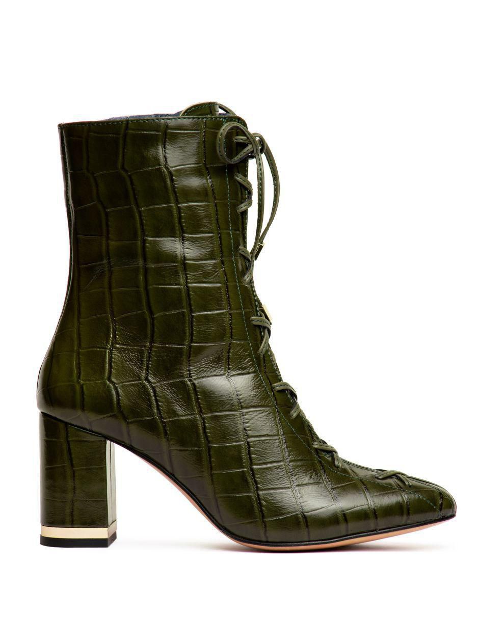 Bota al tobillo de piel para mujer 5