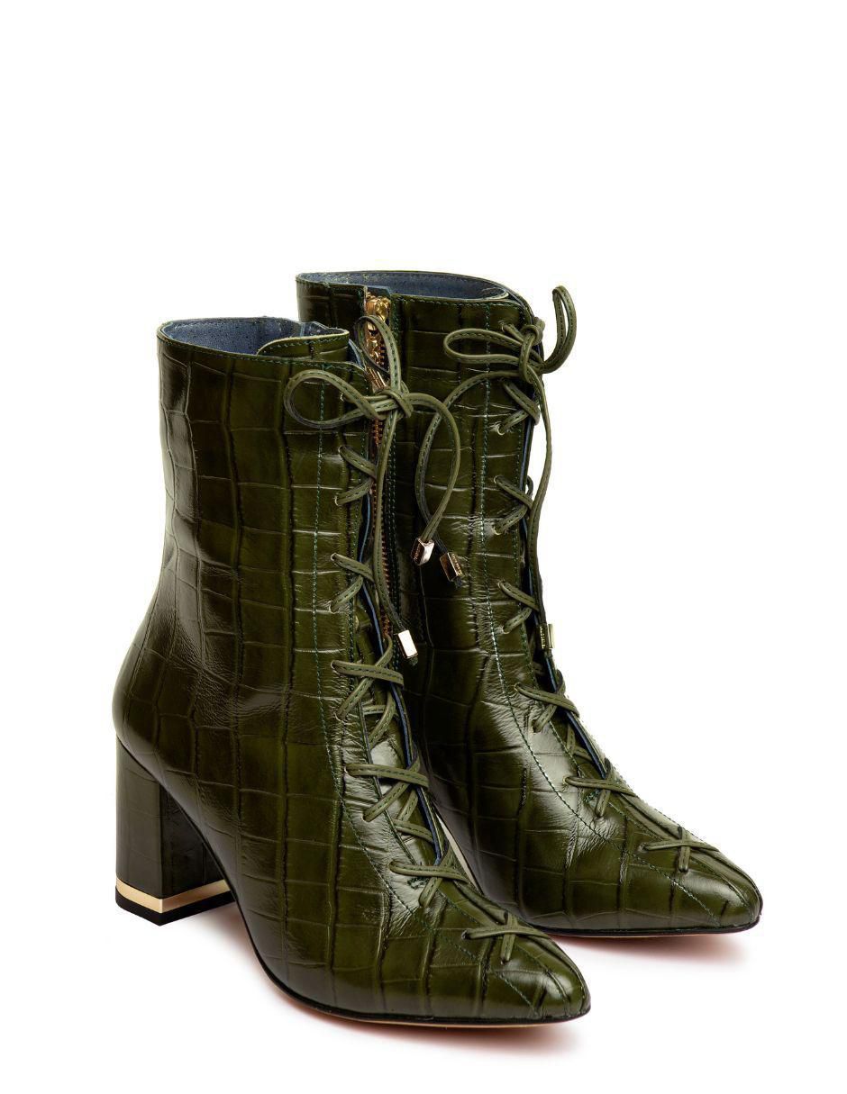 Bota al tobillo de piel para mujer 2