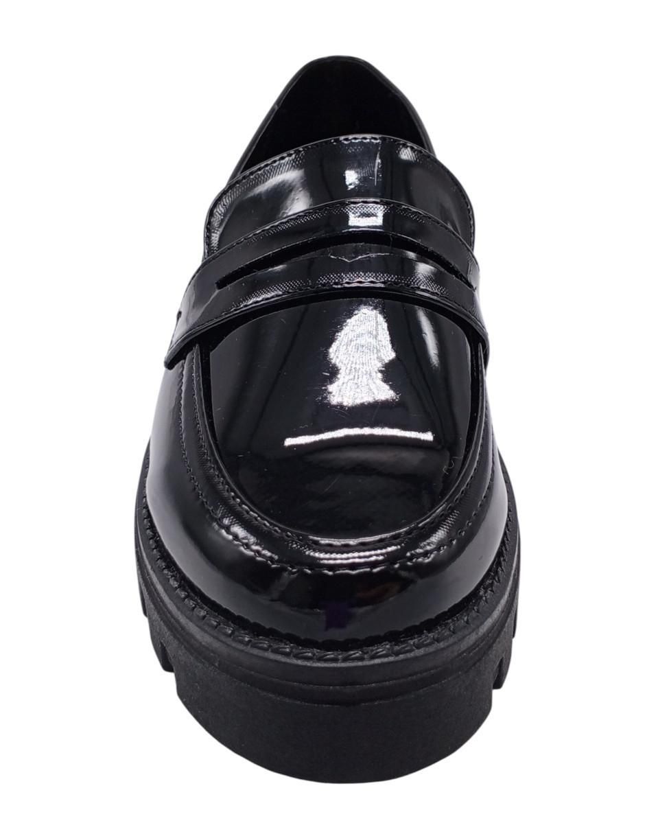 Mocasín Zocalo de charol para mujer
