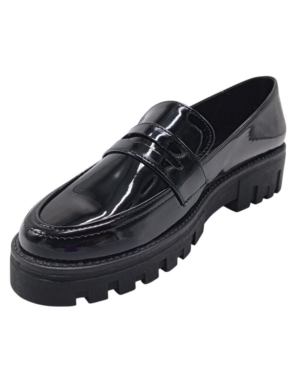 Mocasín Zocalo de charol para mujer