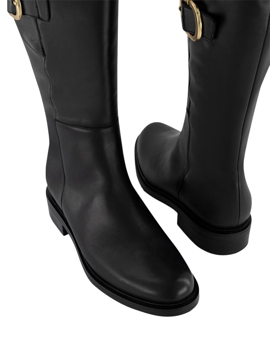 Bota abajo de la rodilla Prada de piel para mujer
