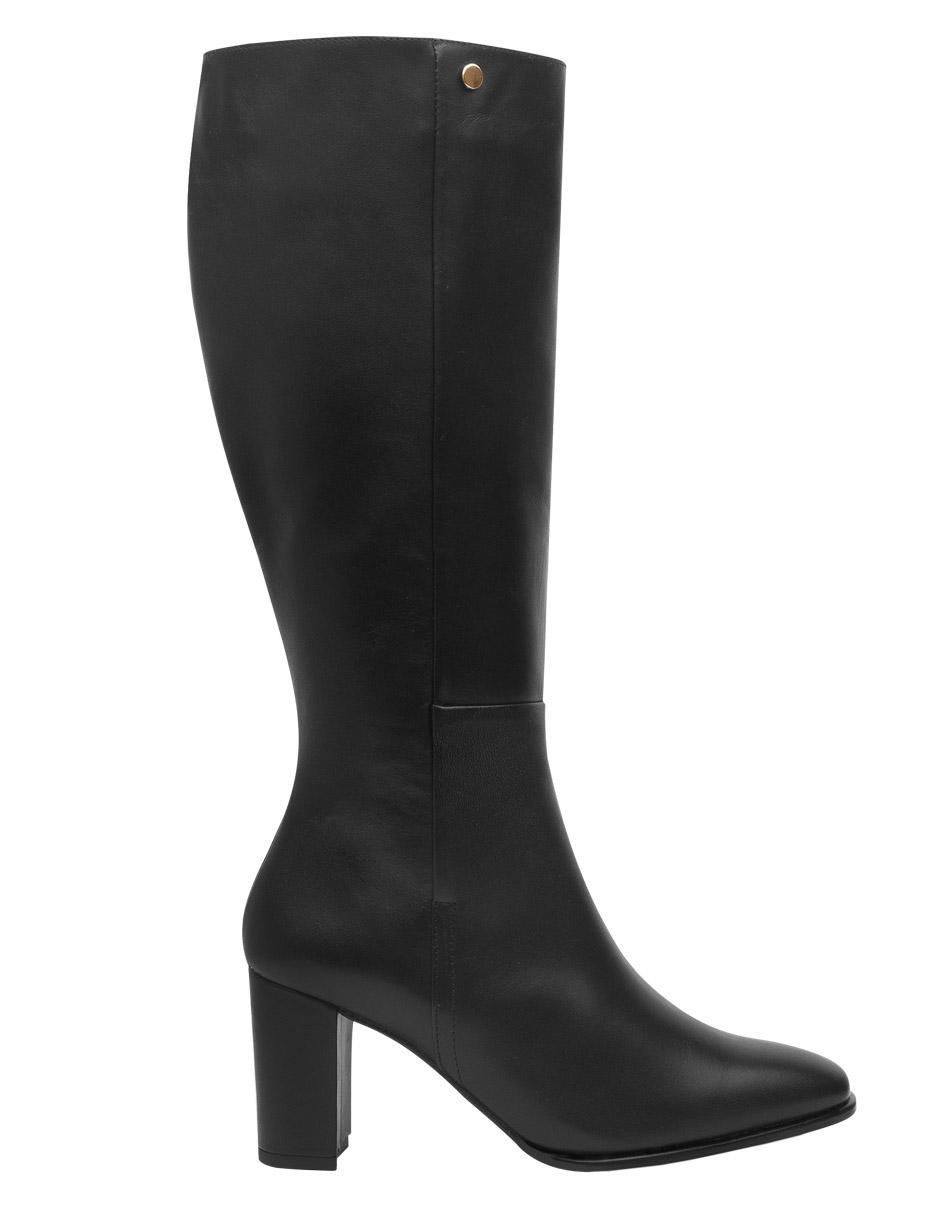 Bota abajo de la rodilla de piel para mujer 2