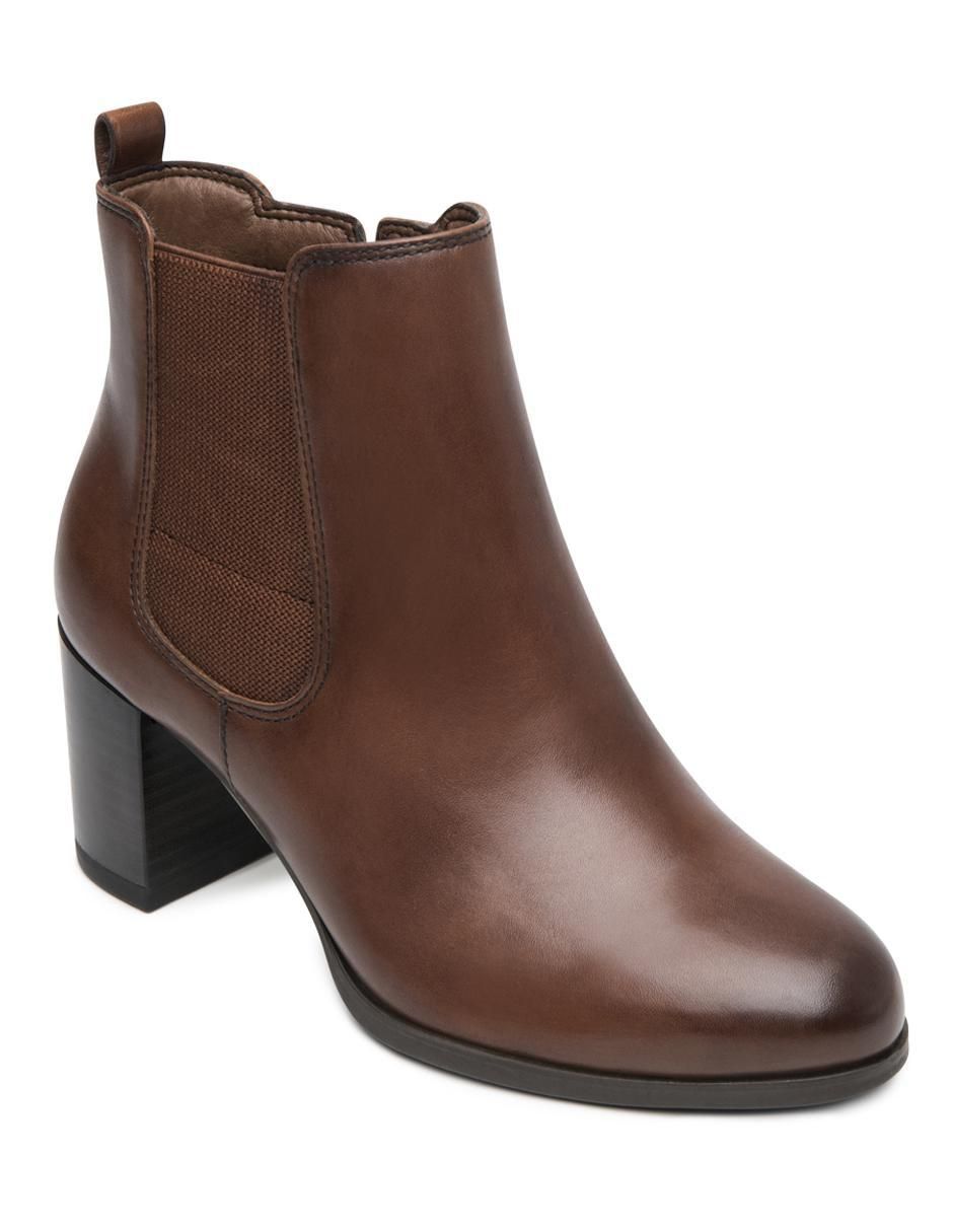 Bota arriba del tobillo de piel para mujer Bota arriba del tobillo de piel para mujer