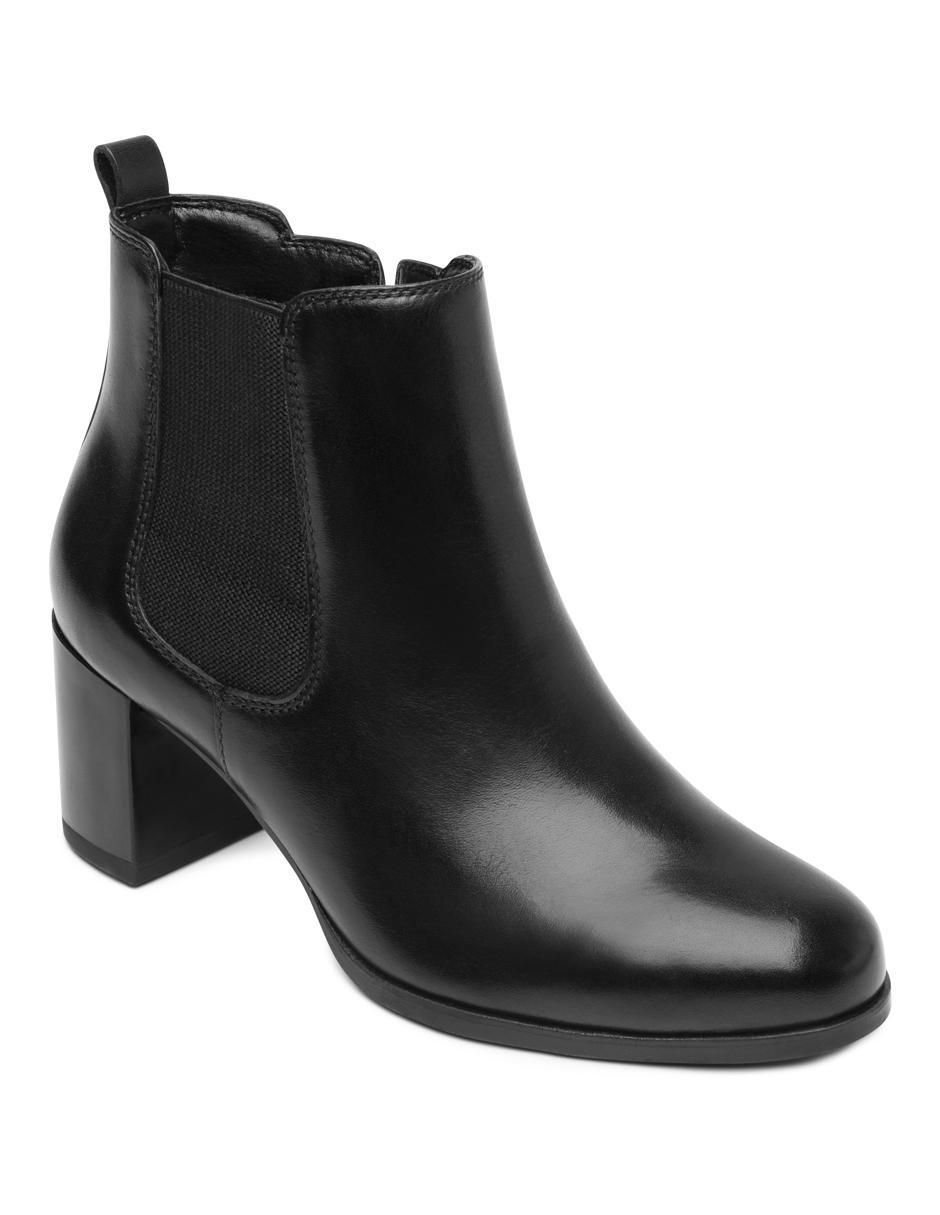Bota arriba del tobillo de piel para mujer Bota arriba del tobillo de piel para mujer