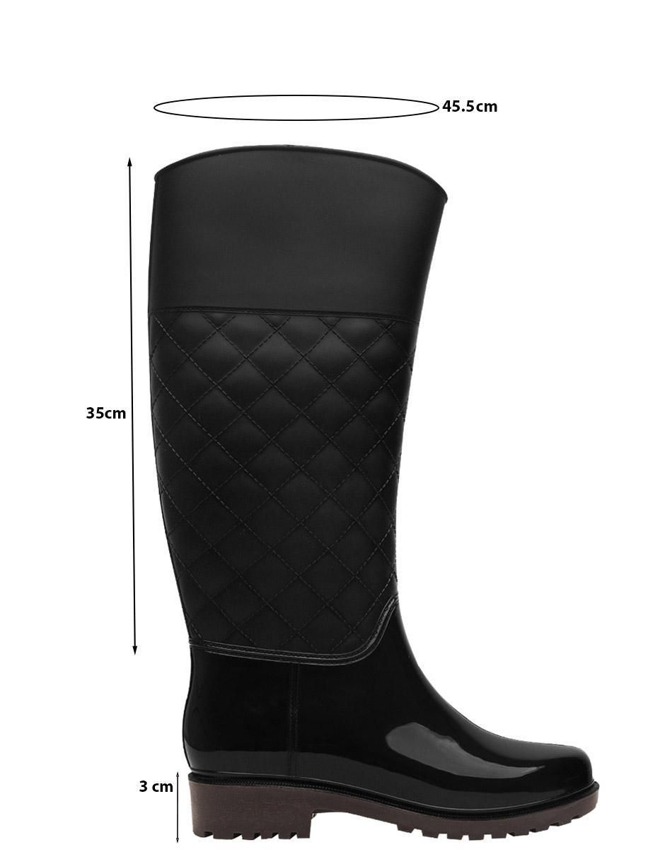 Bota para lluvia abajo de la rodilla para mujer 5